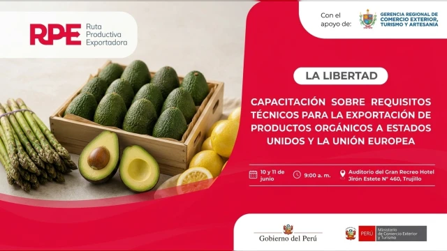  Capacitación Presencial - "Exportación de productos orgánicos a EE. UU. y la Unión Europea" Mincetur