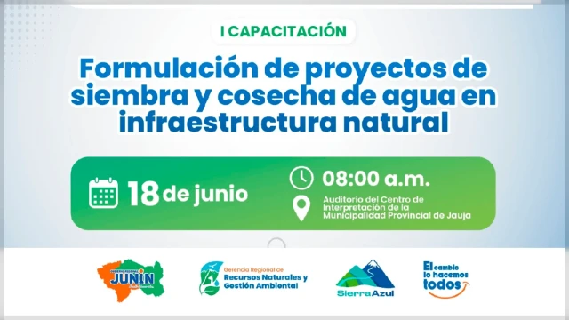  Capacitación presencial - Formulación de proyectos de siembra y cosecha de agua en recuperación de ecosistemas