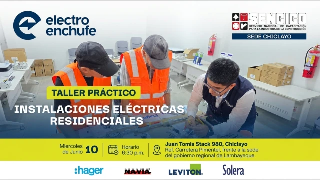  Taller presencial - "Instalaciones eléctricas residenciales" SENCICO