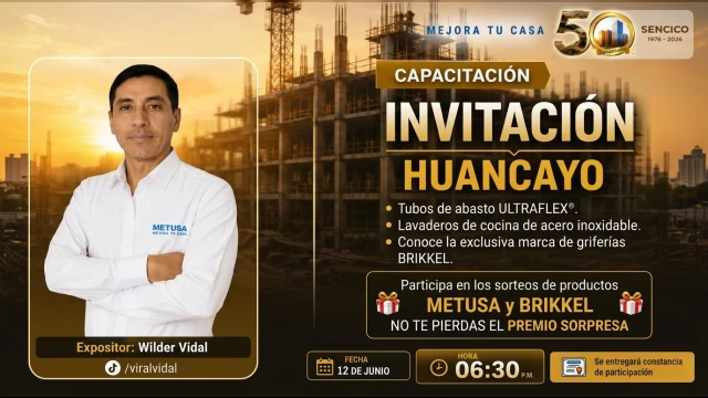 Capacitación presencial - "Instalación de accesorios sanitarios" SENCICO