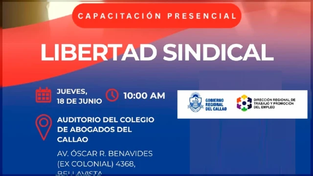  Capacitación presencial - "Libertad Sindical" DRTPE Callao