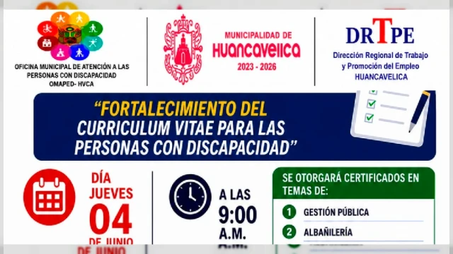  Capacitación presencial - "Perspectiva de Discapacidad " DRTPE Huancavelica