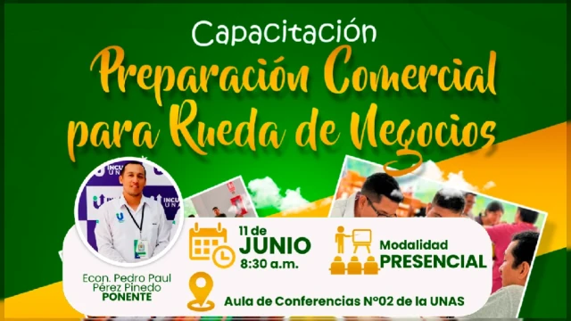  Capacitación presencial - "Preparación Comercial para Rueda de Negocios" 