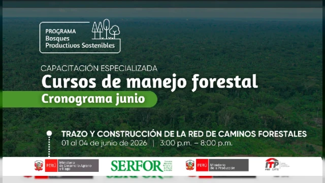  Capacitación presencial - "Cursos de Capacitación Especializada en Manejo Forestal - Junio"  