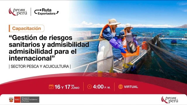 Capacitación virtual - "Acceso internacional para productos pesqueros y acuícolas" PromPerú