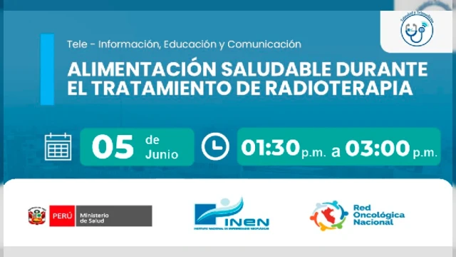 Capacitación VIRTUAL - "Alimentación saludable durante el tratamiento de radioterapia" INEN
