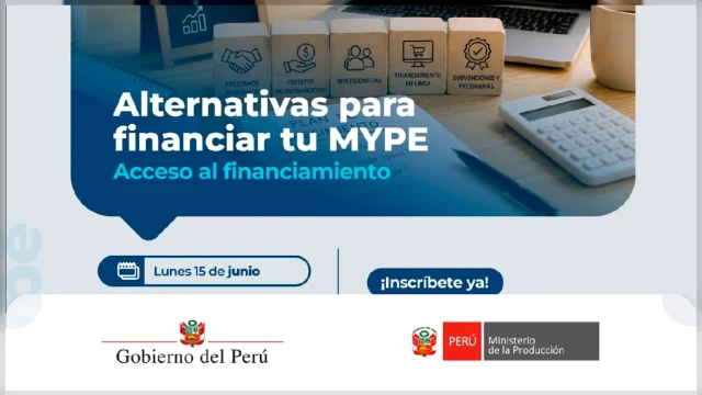 Capacitación online - "Alternativas para financiar tu MYPE" Ministerio de la Producción (PRODUCE)
