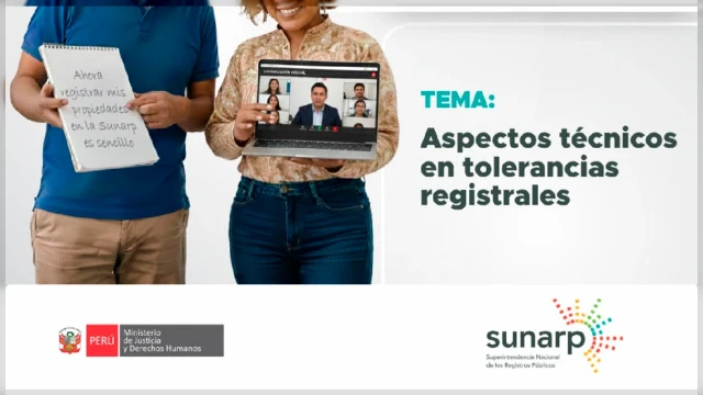  Capacitación online - "Aspectos técnicos en tolerancias registrales" Sunarp