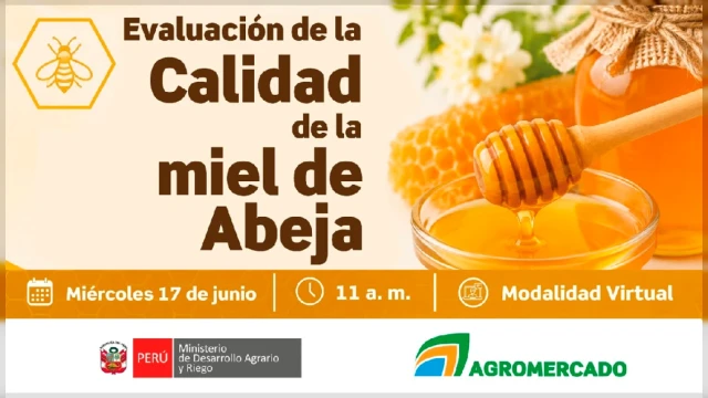  Capacitación virtual - "Evaluación de la calidad de la miel de Abeja" Agromercado
