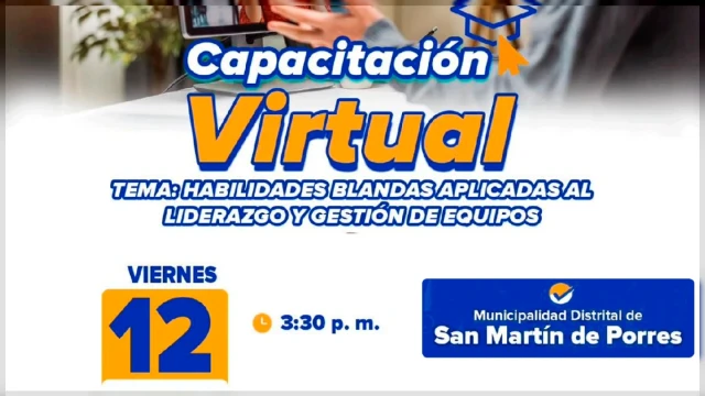  Capacitación virtual - "Habilidades Blandas Aplicadas al Liderazgo y Gestión de Equipos" 