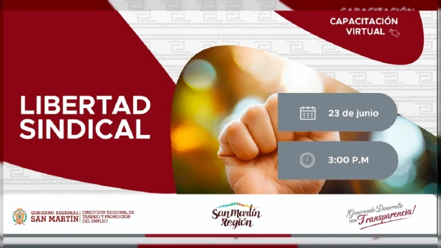  Capacitación virtual - "Libertad sindical" DRTPE San Martín