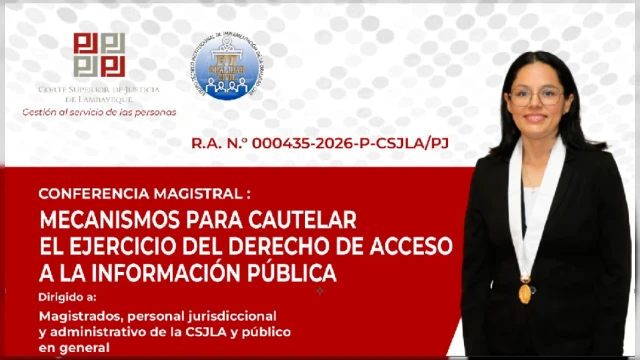  Capacitación virtual - " Mecanismos para cautelar el ejercicio del derecho de acceso a la información pública"