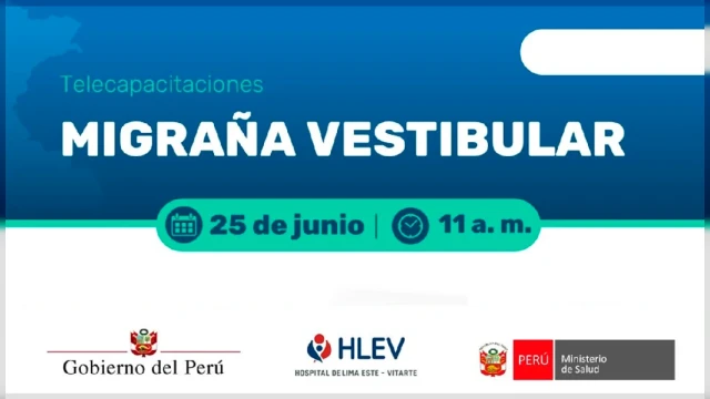  Capacitación online- "Migraña Vestibular" MINSA