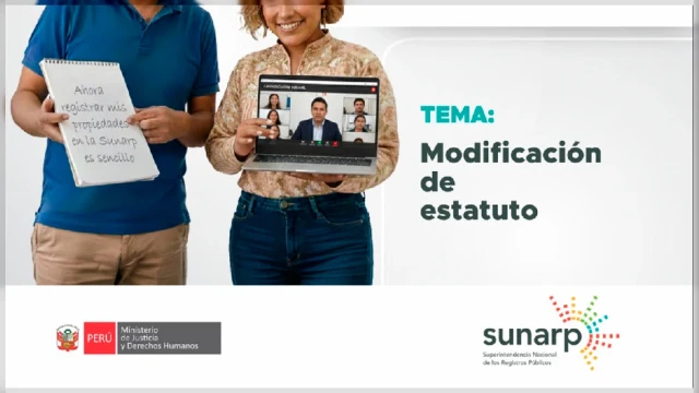  Capacitación virtual - "Modificación de estatuto" Sunarp