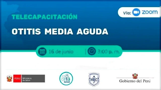  Capacitación virtual - "Otitis media aguda" MINSA Gratis