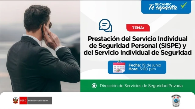  Capacitación virtual -Prestación del Servicio Individual de Seguridad Personal y del Servicio Individual de Seguridad
