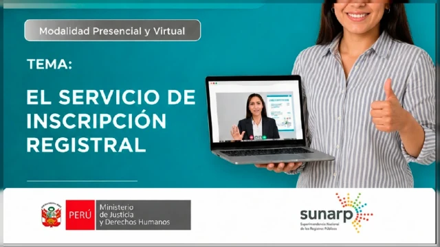  Capacitación online - "El Servicio de Inscripción Registral" Sunarp