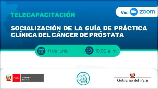  Capacitación online - "Socialización de la guía de práctica clínica del cáncer de próstata" INS