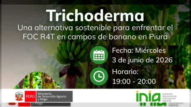  Capacitación virtual - "Trichoderma, una alternativa sostenible para enfrentar el FOC R4T " INIA