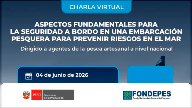  Charla Aspectos fundamentales para la seguridad a bordo en una embarcación pesquera para prevenir riesgos en el mar