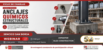 Charla online - "Anclajes químicos estructurales" SENCICO