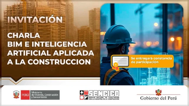  Charla online "BIM e inteligencia artificial aplicada a la construccion" SENCICO