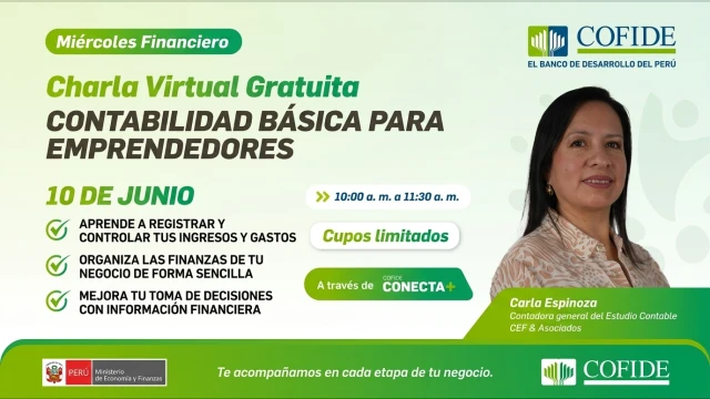 Charla virtual gratuita - "Contabilidad básica para emprendedores" COFIDE