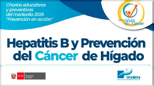 Charla online gratis - "Hepatitis B y Prevención del Cáncer de Hígado" INEN