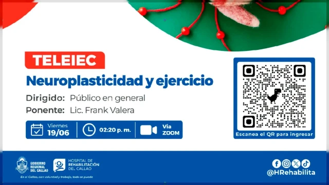  Charla virtual - "Neuroplasticidad y ejercicio" Hospital de Rehabilitación del Callao