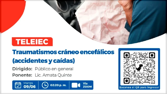  Charla online - "Traumatismos cráneo encefálicos (accidentes y caídas)" Hospital de Rehabilitación del Callao