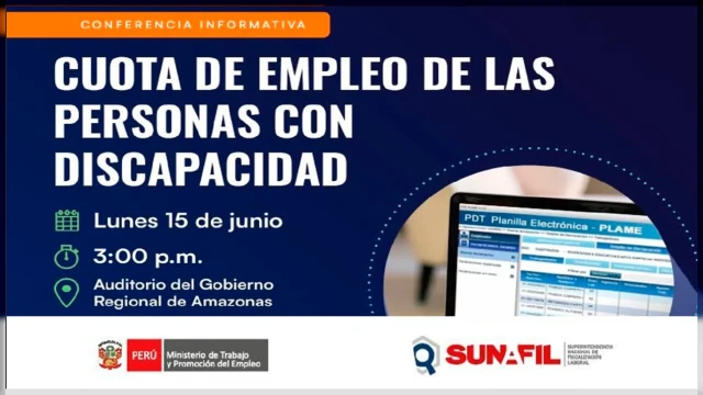  Conferencia presencial - "Cuota de Empleo de las Personas con Discapacidad" SUNAFIL