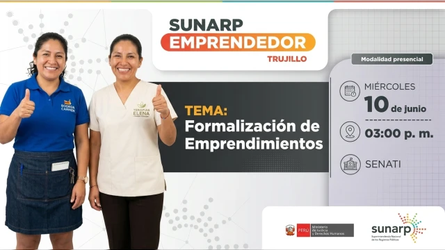  Evento presencial - "Formalización de Emprendimientos" SUNARP
