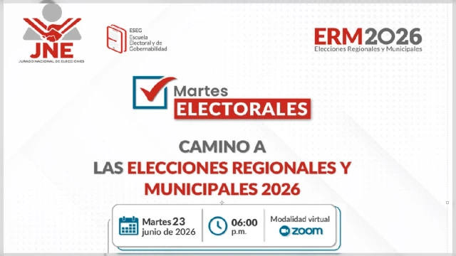 Conferencia online - "Camino a las Elecciones Regionales y Municipales 2026" JNE