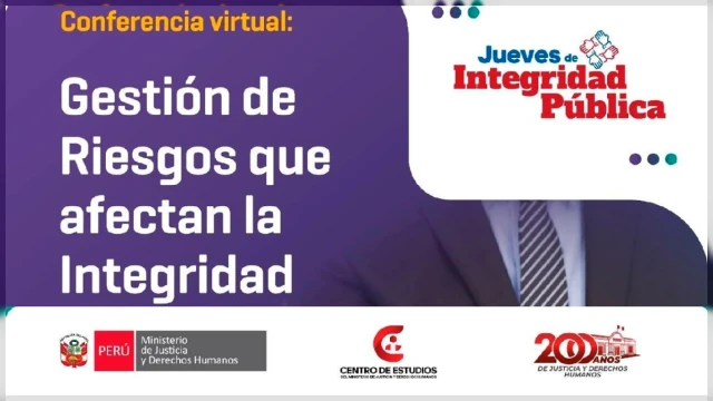  Conferencia virtual - "Gestión de Riesgos que afectan la Integridad" Ministerio de Justicia