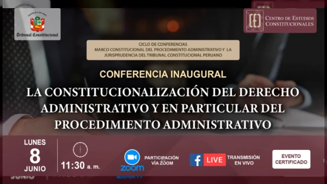 Conferencia online gratis - "La constitucionalización del derecho administrativo"  