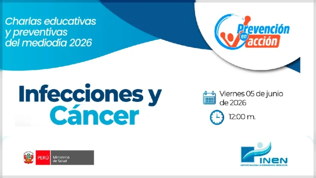  Conferencia online gratis - "Infecciones y Cáncer" INEN