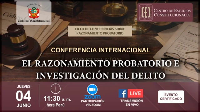 Conferencia online gratis - "El razonamiento probatorio e investigación del delito" (CEC)