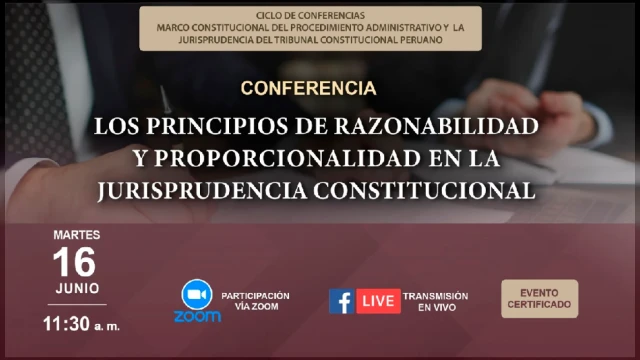  Conferencia online - "Los principios de razonabilidad y proporcionalidad en la jurisprudencia constitucional" 