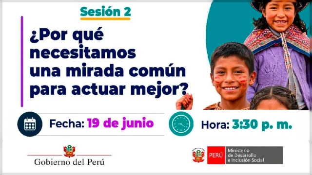  Conferencia online - "¿Por qué necesitamos una mirada común para actuar mejor?" Ministerio de Inclusión Social