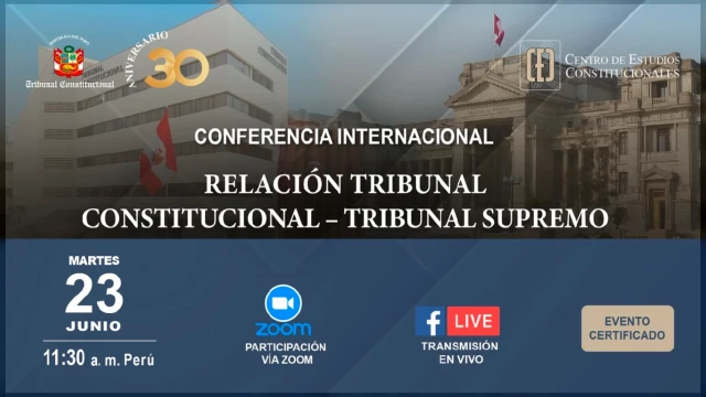  Conferencia online - "Relación Tribunal Constitucional – Tribunal Supremo" (CEC)