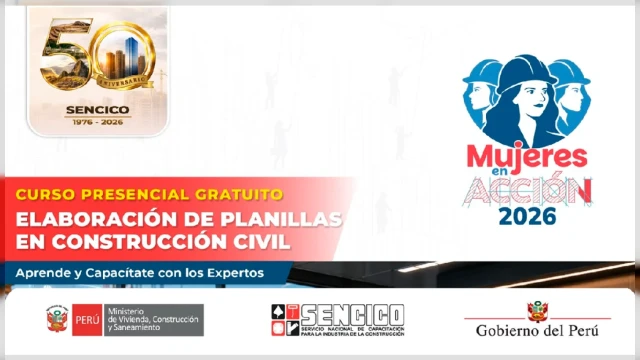  Curso Presencial - "Elaboración de planillas de construcción civil" SENCICO