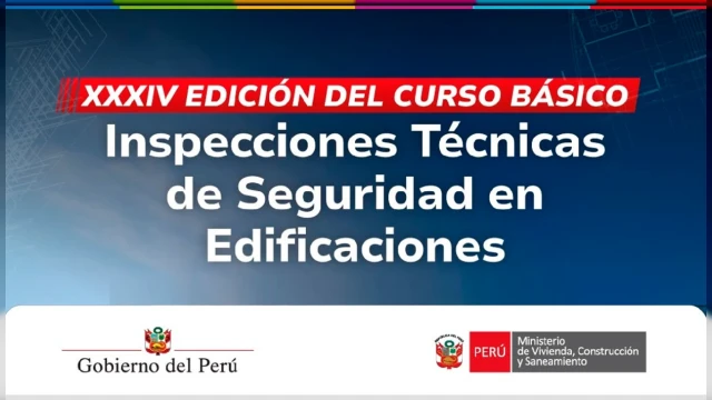  Curso presencial - "Inspecciones Técnicas de Seguridad de Edificaciones (ITSE)" MINISTERIO DE VIVIENDA