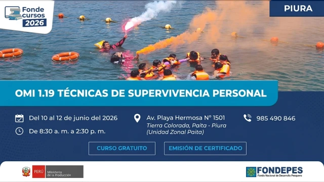 Curso presencial - "OMI 1.19 Técnicas de Supervivencia Personal" FONDEPES