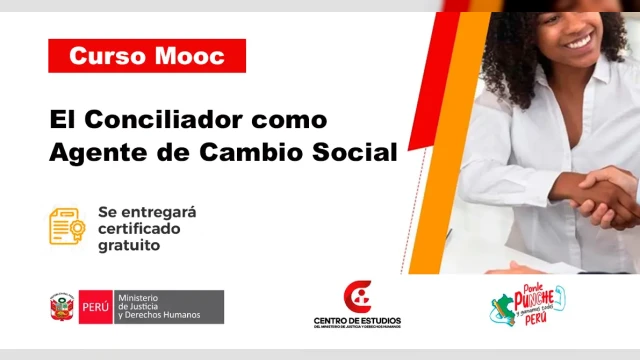  Curso online gratis: "El Conciliador como Agente de Cambio Social" del Ministerio de Justicia