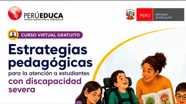  Curso online gratis "Estrategias pedagógicas para la atención a estudiantes con discapacidad severa" 