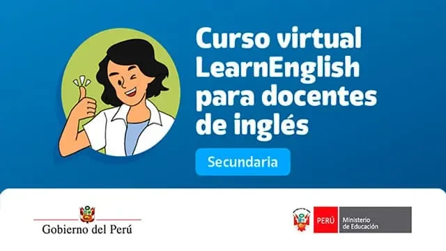  Curso online gratis "LearnEnglish para docentes de inglés" del MINEDU 
