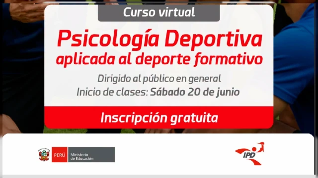  Curso online gratis - "Psicología Deportiva aplicada al deporte formativo" IPD