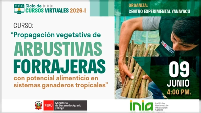  Curso virtual "Propagación de arbustivas forrajeras en sistemas ganaderos tropicales" INIA