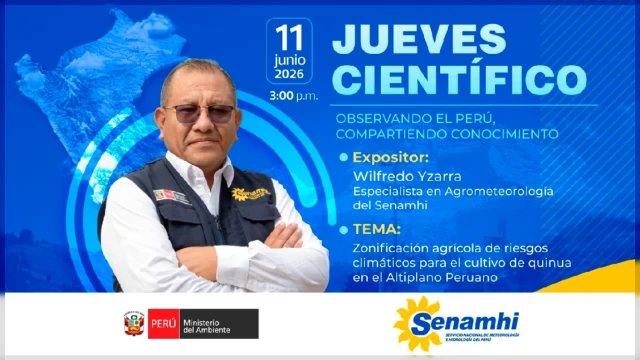  Evento online "Zonificación agrícola de riesgos climáticos para el cultivo de quinua en el Altiplano Peruano"