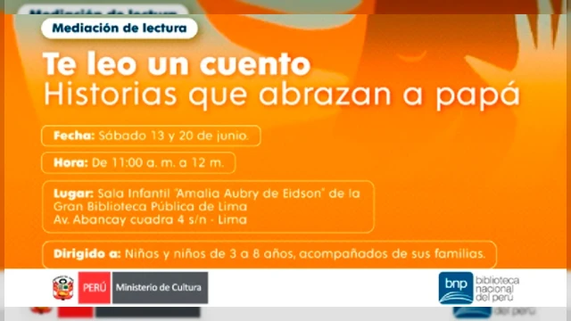  Medición de lectura presencial - "Te leo un cuento Historias que abrazan a papá" BNP